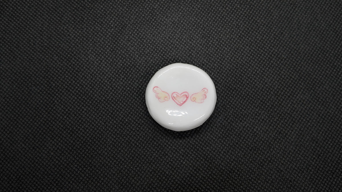 Pink Heart with Wings